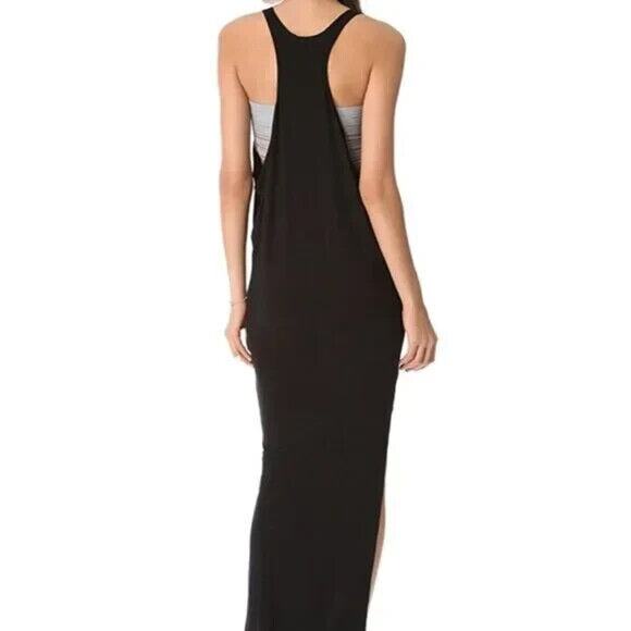 MIKOH Mavericks Maxi Dress Side Slit Scoop Neck Cover Up Black Racerback… - Picture 4 of 9